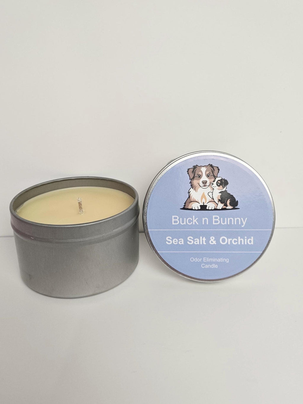 Sea Salt & Orchid | Odor Eliminating Candle | 8 oz Tin
