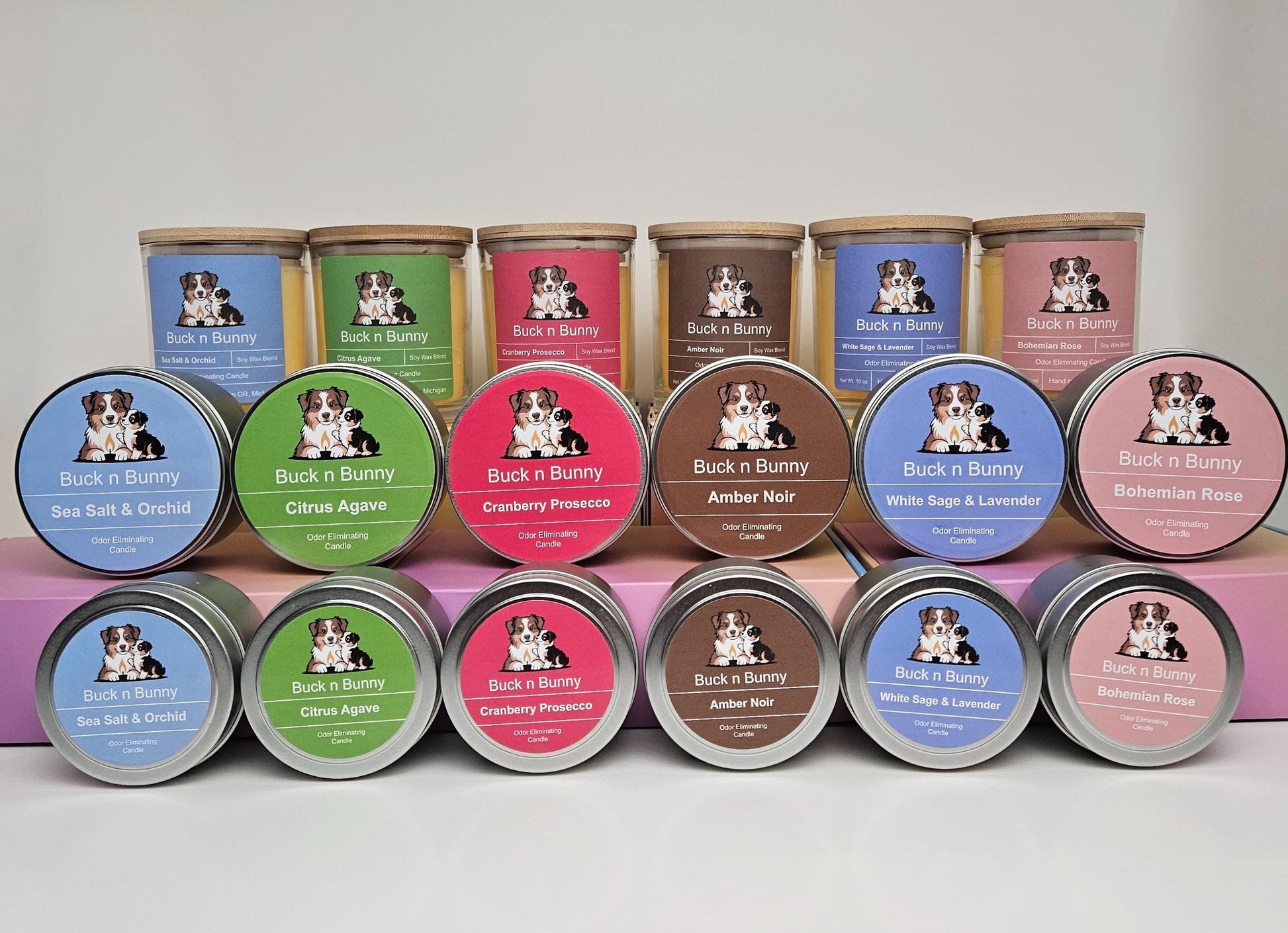 White Sage & Lavender | Odor Eliminating Candle | 8 oz Tin