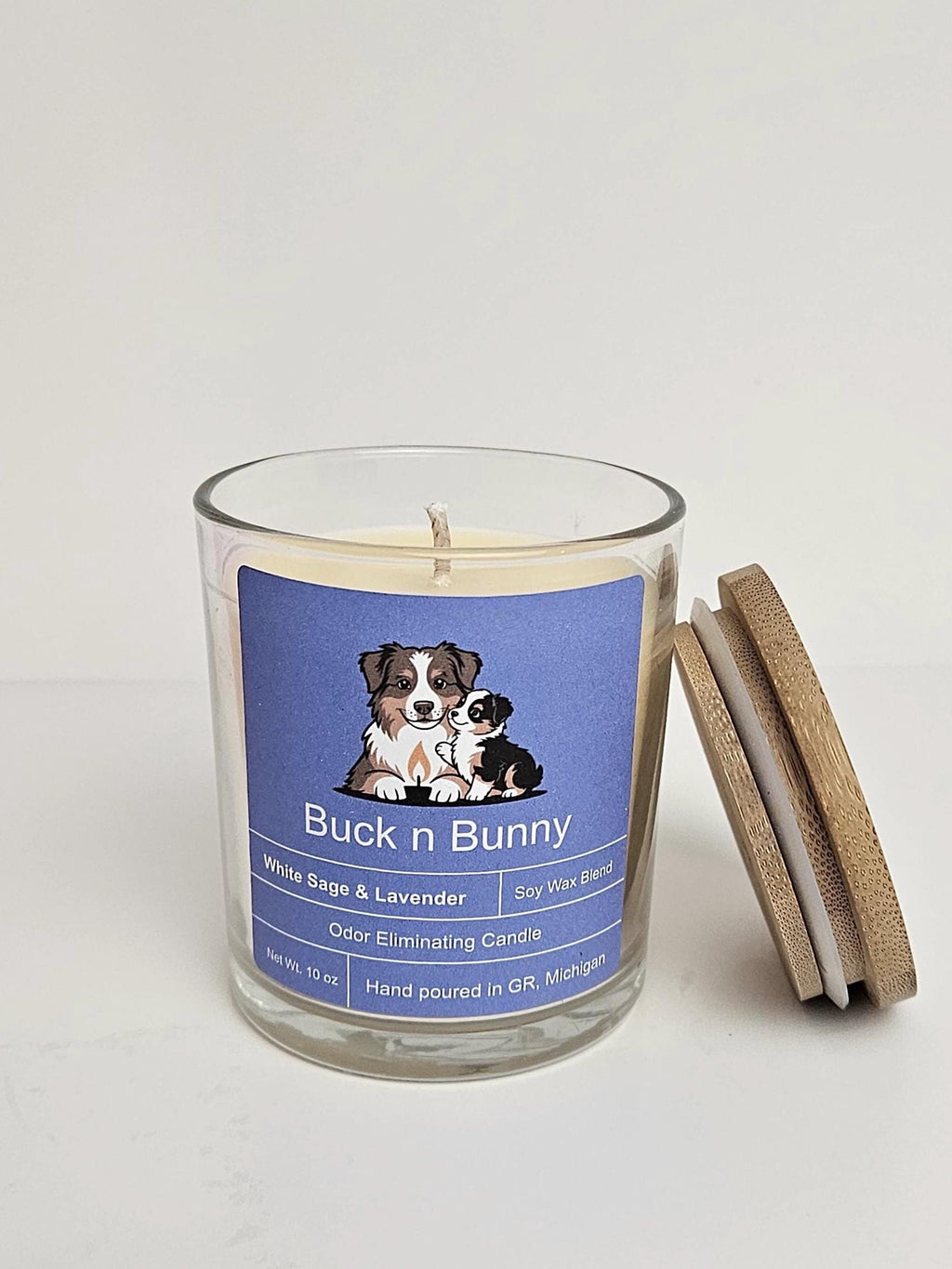 White Sage & Lavender | Odor Eliminating Candle | 10 oz