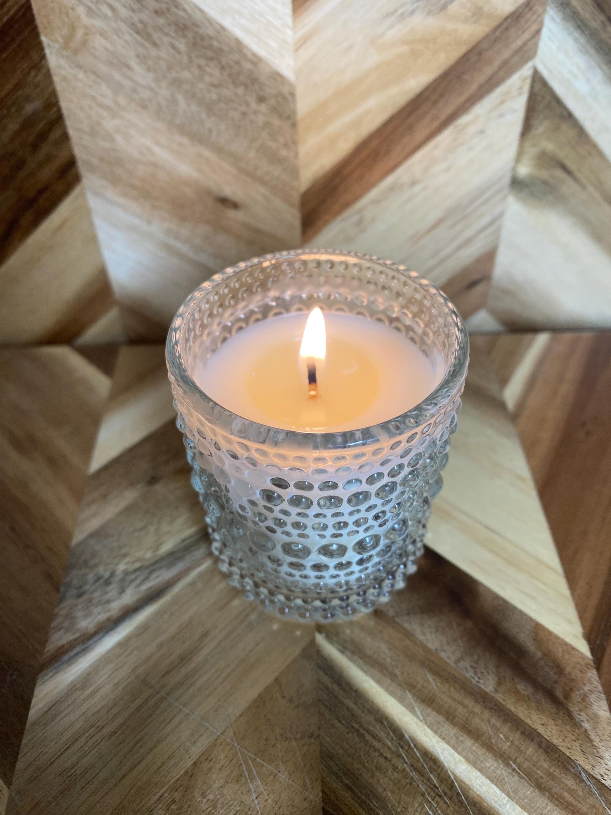 Votive Candles | Textured Glass
