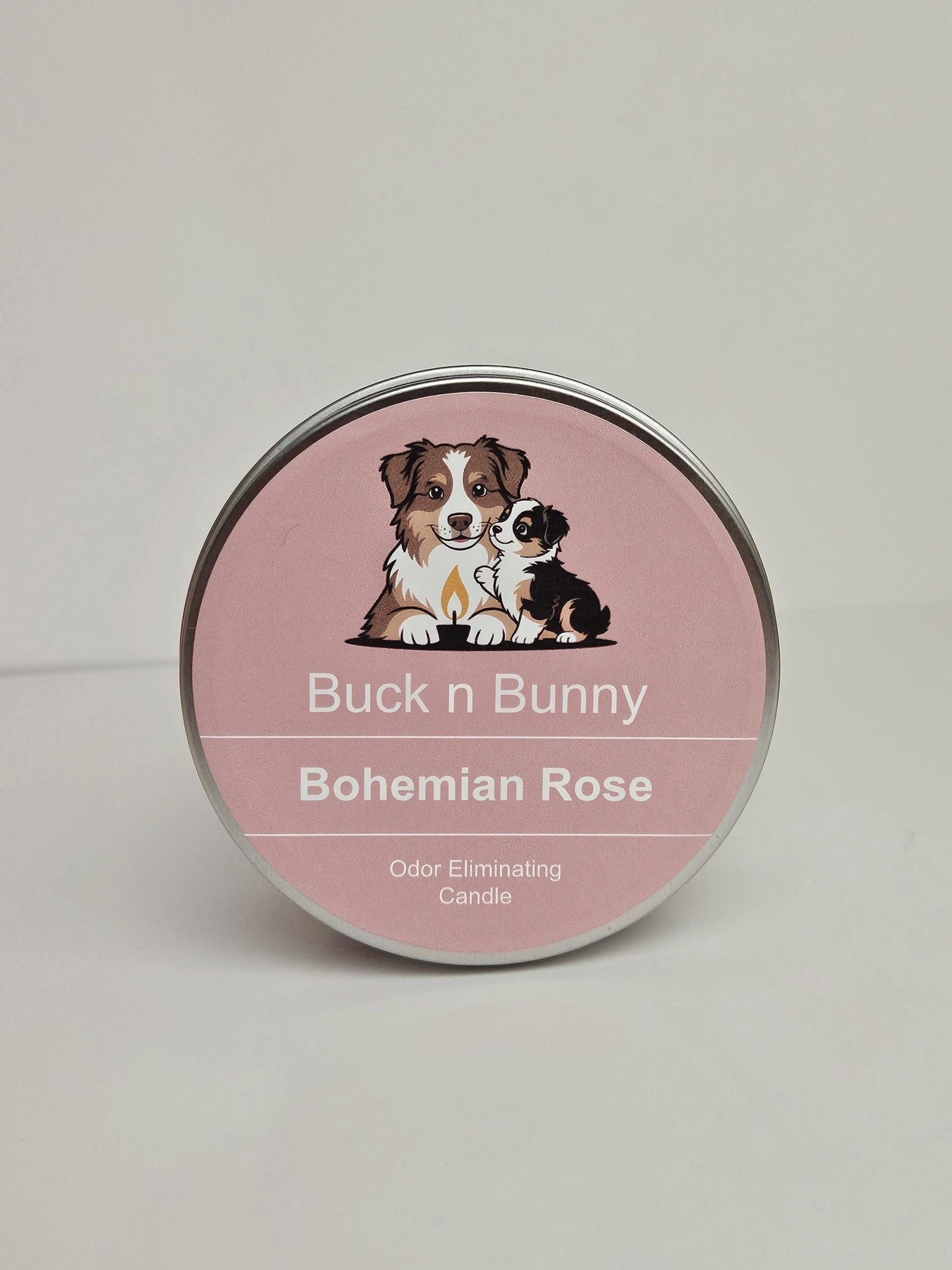 Buck n Bunny Co. Odor Eliminating Candle for Dog Moms, Bohemian Rose