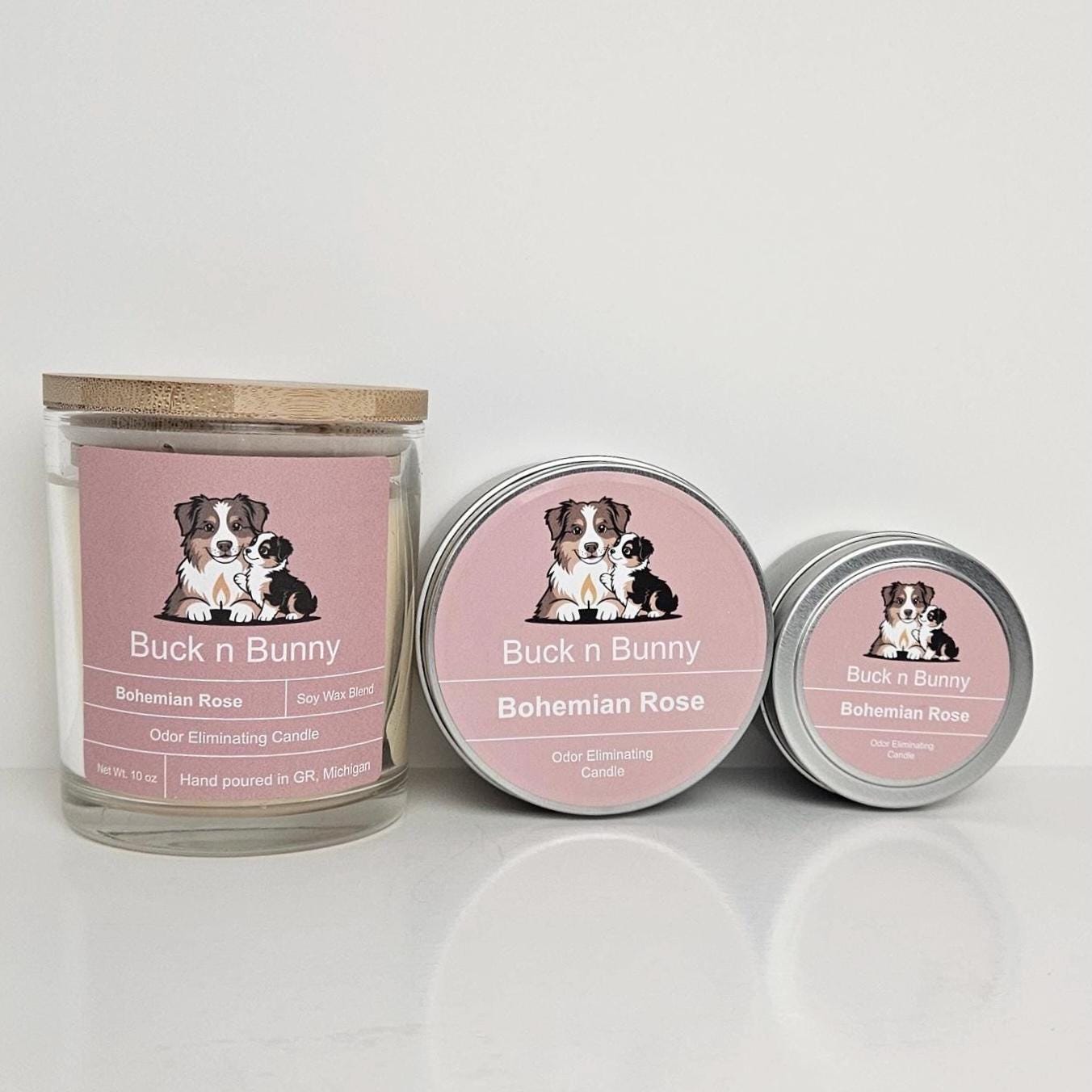 Bohemian Rose | Odor Eliminating Candle | 4 oz Tin